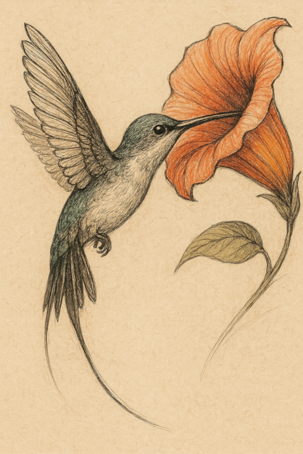 La lengua del colibrí